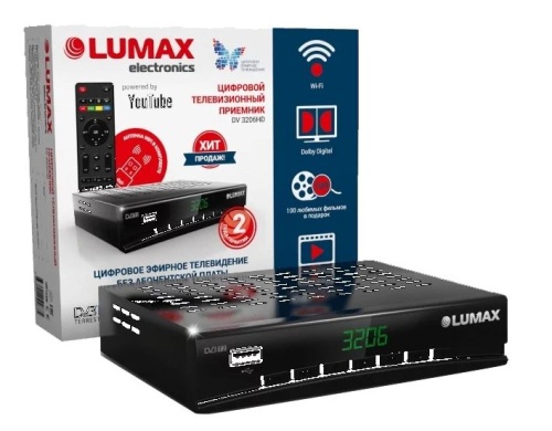 Цифровой ресивер Lumax DV3205HD (Эфирный, DVB-T2, HD, Dolby Digital) фото 3
