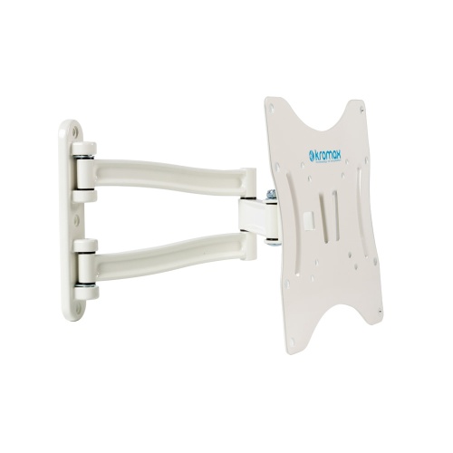 Кронштейн настенный Kromax TECHNO-3 White 15-40" (наклон +8°/-15°, поворот 180°, до 20 кг, белый) фото 4