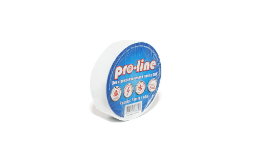 Изолента Pro Line 15/10 белая фото 2