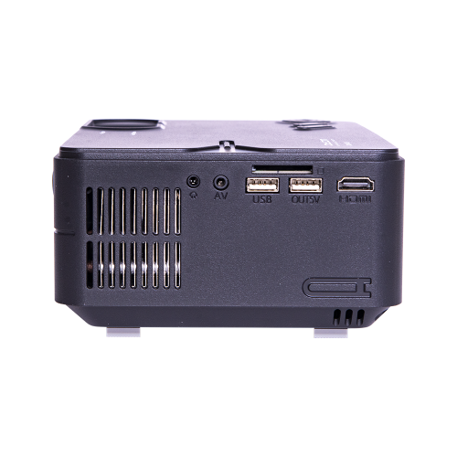 Видеопроектор ATOM-813B, LCD, 2000 lum, 1280*720, 220V, 5V, Mirror screen, черный фото 4