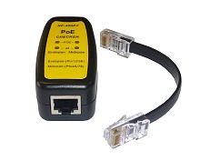 Тестер кабельный RJ45, PoE 802.3af + 802.3at, 4 LED индикатора, Netko, черный