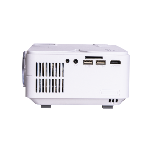 Видеопроектор ATOM-813W, LCD, 2000 lum, 1280*720, 220V, 5V, Mirror screen, белый фото 4