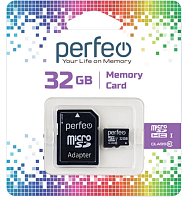 Карта памяти Perfeo microSD 32GB High-Capacity (Class 10)