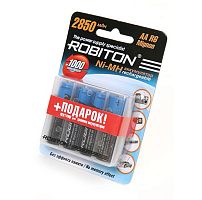 Аккумулятор ROBITON R6 AA Ni-MH 2850mAh бл/4 + кейс для хранения (цена за 1 шт)