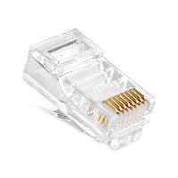 Коннектор RJ-45 (8p8c) cat.5е (нож с 3-мя зубцами)