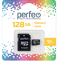 Карта памяти Perfeo microSDXC 128GB High-Capacity (Class 10) UHS-1