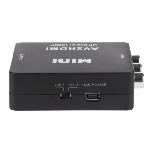 Конвертер 3 RCA на HDMI, пластик, черный фото 4