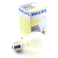 Лампа накаливания PHILIPS A55  40W E27 FR груша матовая