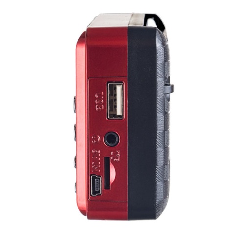 Радиоприемник цифровой Perfeo PALM FM+ 87.5-108МГц/ MP3/ питание USB или 18650/ красный фото 2