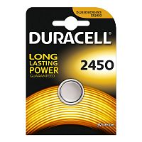 Батарейка литиевая DURACELL CR2450 дисковая 3В бл/1