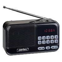 Радиоприемник цифровой Perfeo ASPEN FM+ 87.5-108МГц/ MP3/ питание USB или 18650/черный 