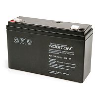 Аккумулятор ROBITON VRLA 6-12 свинцово-кислотный 6В 12Ah (151х50х94мм)