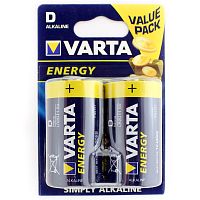 Батарейка щелочная VARTA LR20 (D) Energy 1.5В бл/2 (Цена за 1 шт.)