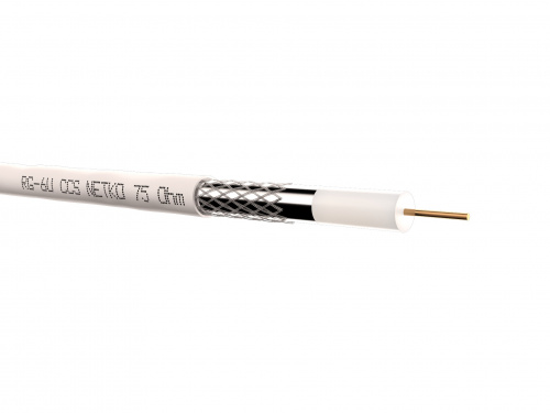 Кабель коаксиальный RG-6U Netko (CCS, 32AL), белый (100м) фото 2 Кабель коаксиальный RG-6U Netko (CCS, 32AL), белый (100м) фото 2