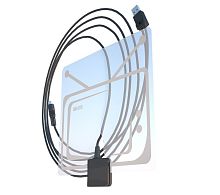 Антенна комнатная РЭМО BAS-5116-USB РЕКОРД (активная, 5V, ДМВ, без б/п, 32 дБи, коробка)