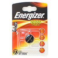 Батарейка литиевая ENERGIZER CR2025 дисковая 3В бл/1 (Цена за 1 шт.)